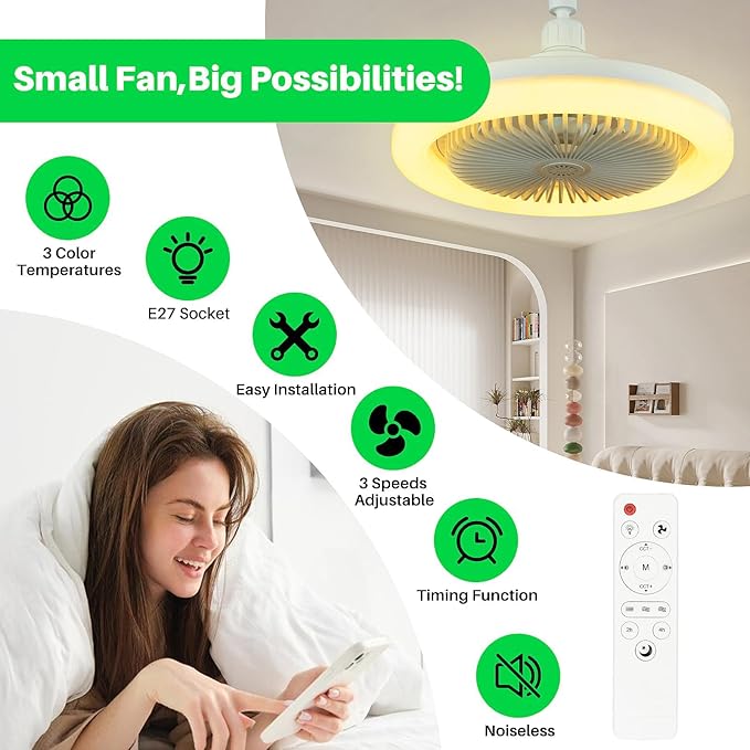 FetZboon™ Ceiling Fan With Light