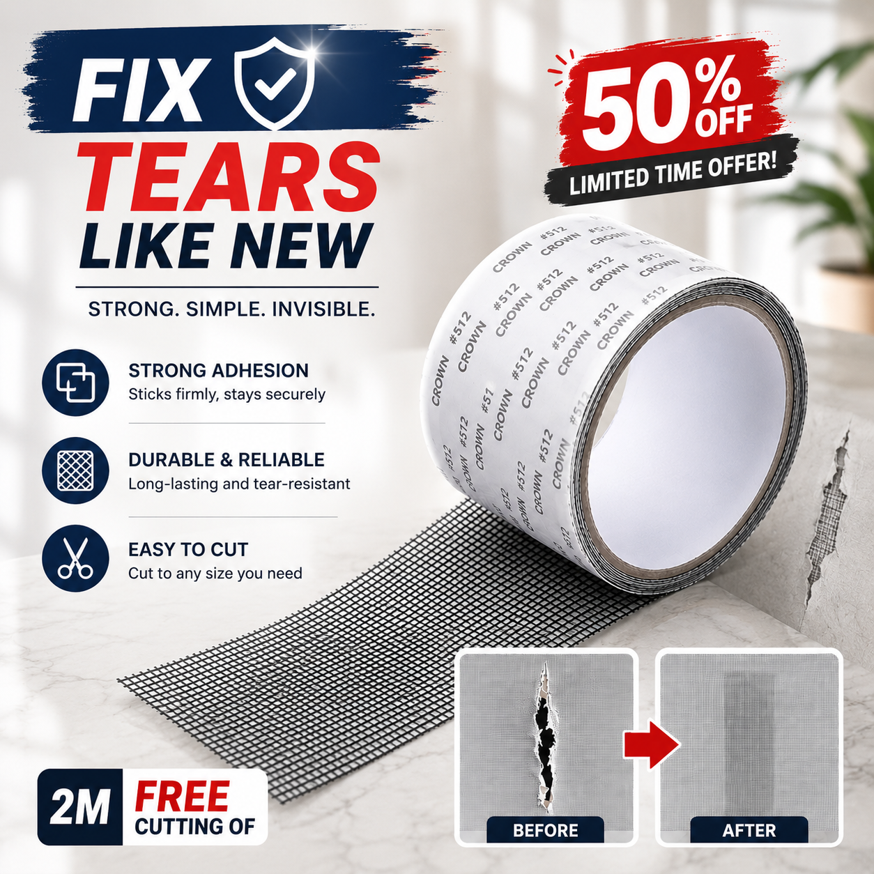 FetZboon™ Screen Repair Tape