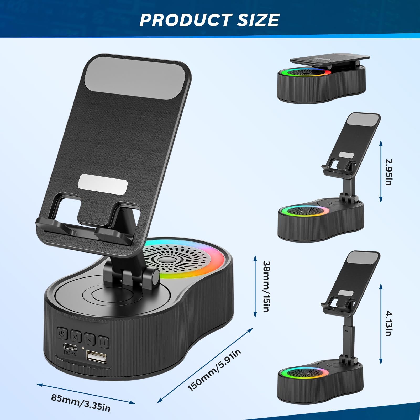 FetZboon™ 5 in 1 Bluetooth Speaker Phone Support