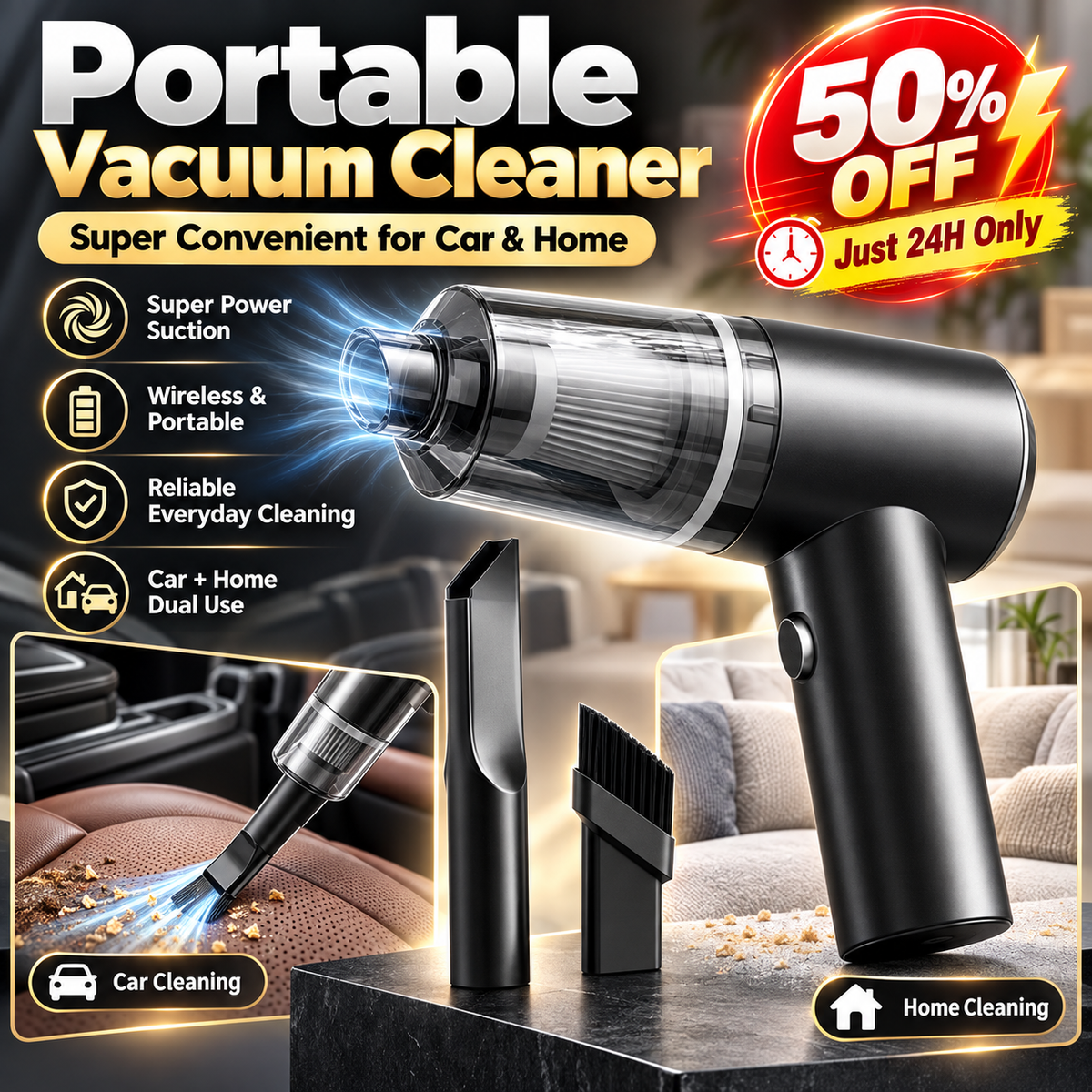 FetZboon™ Portable Vacuum
